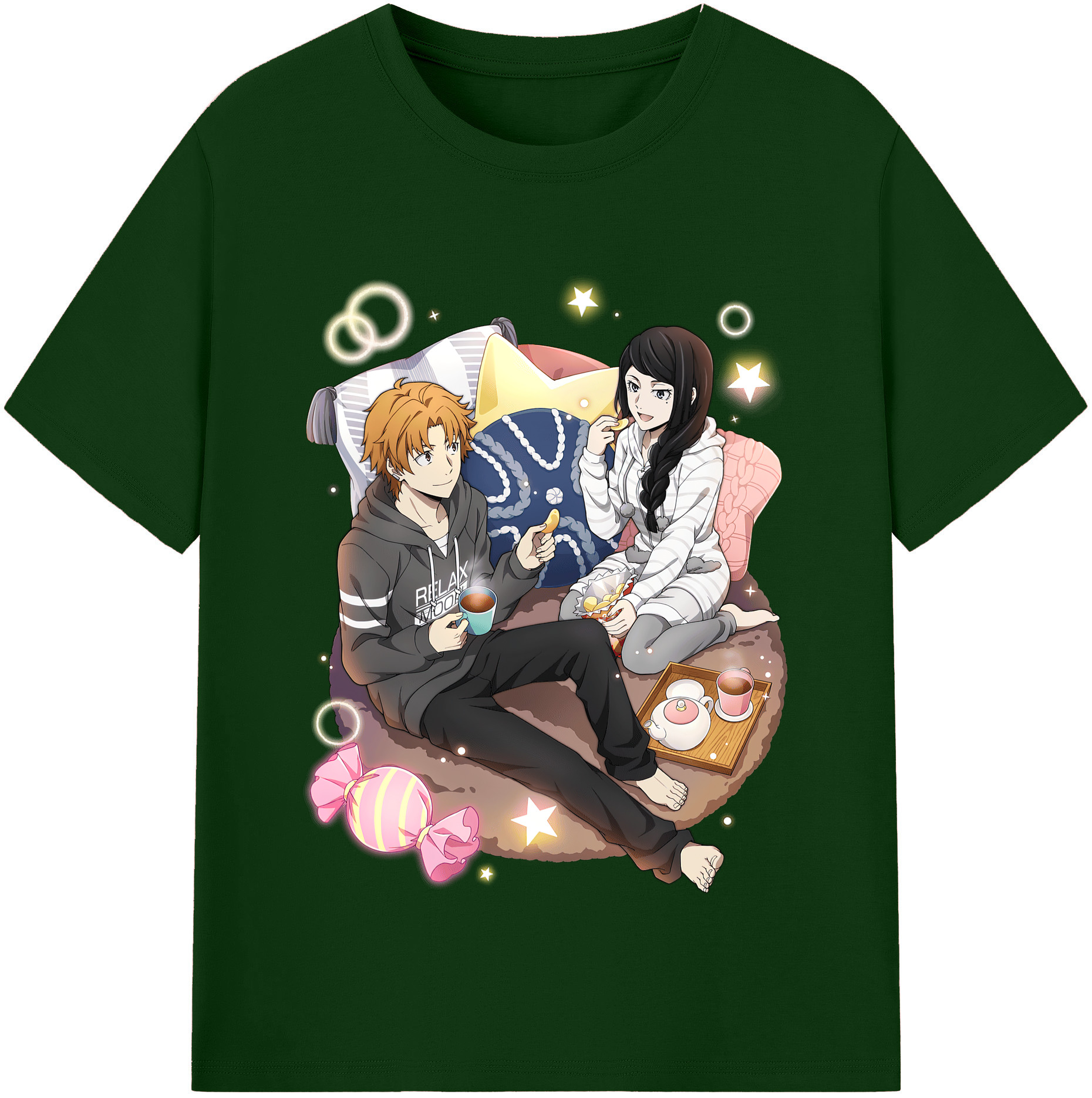 （画像用） 文豪ストレイドッグス Bungo Stray Dogs 綿100％半袖Tシャツ（フロントプリント）